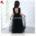 black couture ball gown flower girl dress
